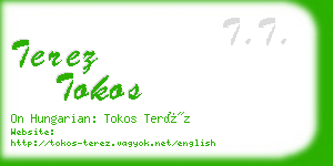 terez tokos business card